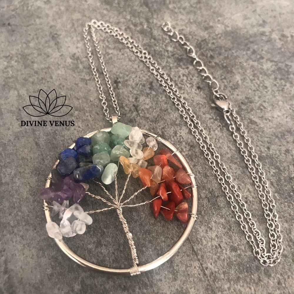 Chakra Tree of Life Pendant Necklace